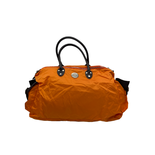 オロビアンコ ナイロン レザー 2WAY バッグ オレンジ 中古 4