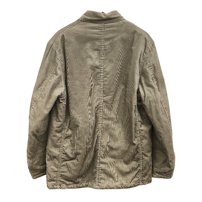 Stussy ステューシー AUTHENTIC GEAR 裏ボア コーデュロイ ジャケット メンズ L カーキ ブルゾン OLD ビンテージ 中古 1