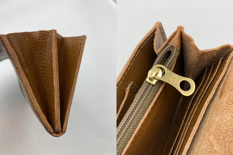 IL BISONTE イルビゾンテ レザー ２つ折り長財布 中古 4