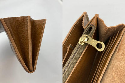 IL BISONTE イルビゾンテ レザー ２つ折り長財布 中古 4