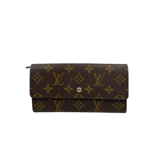 LOUIS VUITTON ルイヴィトン モノグラム ポシェットポルトモネクレディ 長財布 M61725 ブラウン 中古 1
