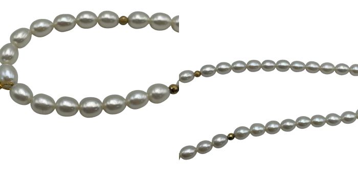 シルバー925 淡水パール ネックレス 中古 4