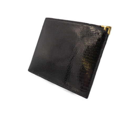 Salvatore Ferragamo リザード調 二つ折り 財布 中古 1