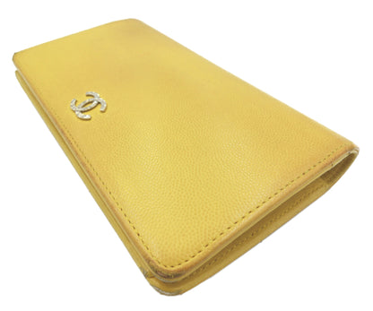 CHANEL シャネル キャビアスキン セブルガ 二つ折り長財布 中古 1