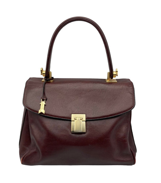 GOLD PFEIL ゴールドファイル レザー ハンドバッグ 中古 4