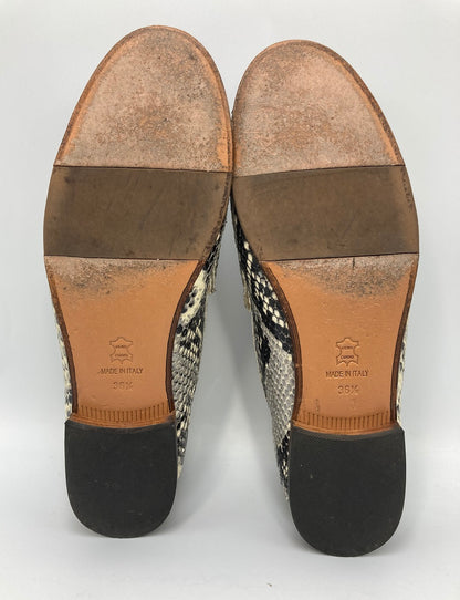 PACCUCCI パスクッチ パイソン柄 ビットローファー レディース 中古 4