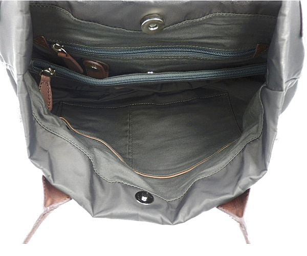 HUNTING WORLD ハンティングワールド ナイロン レザー トートバッグ 中古 1