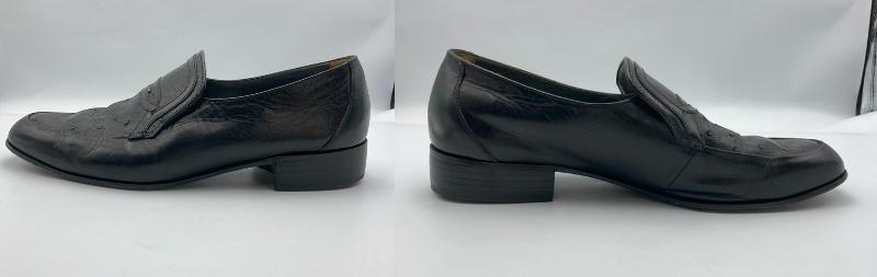 BALLY バリー オーストリッチ ローファー メンズ ブラック 中古 4