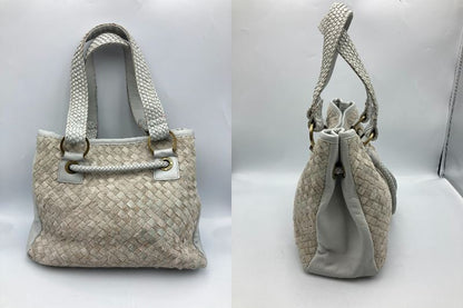russet ラシット 編み込み レザー ハンドバッグ 中古 4