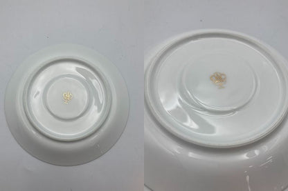 大倉陶園 色蒔き（ライトグリーン）カップ＆ソーサー 6客セット 中古 4