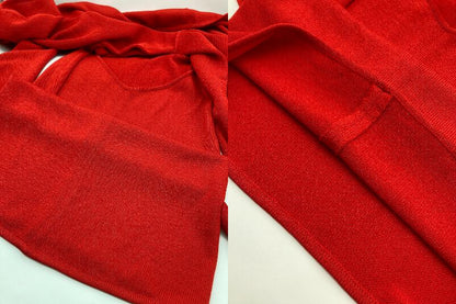 DONNA KARAN NEW YORK ダナキャラン ニューヨーク ウール混 ニットワンピース 中古 4