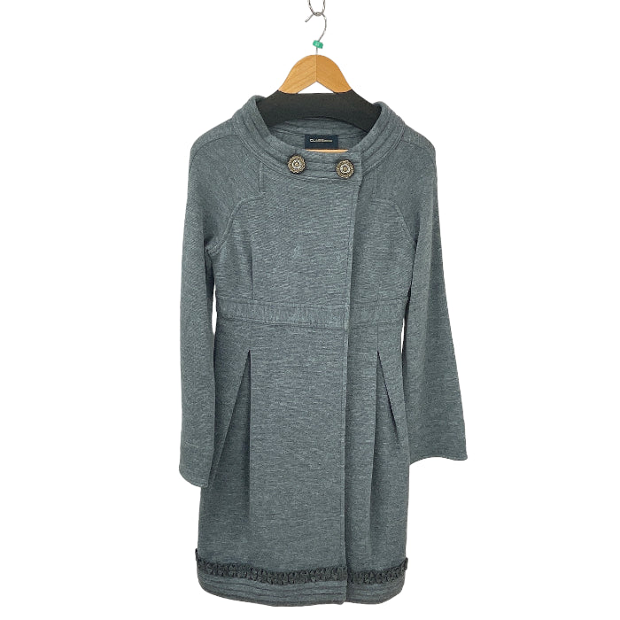 CLASS Roberto Cavalli クラスロベルトカヴァリ ノーカラーコート 6 Mサイズ 中古 1