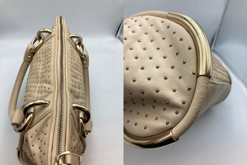 BALLY バリー スタッズ×レザー ハンドバッグ 中古 4