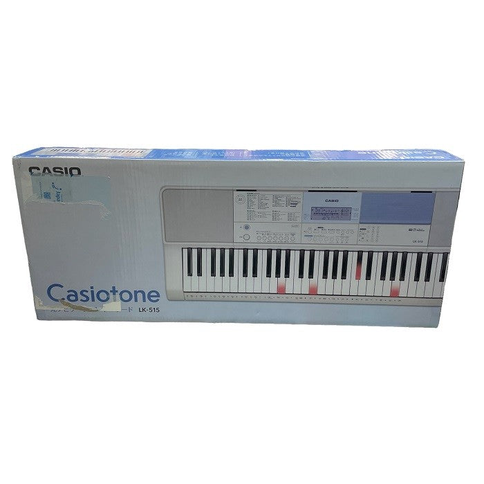 CASIO カシオ 好きな曲をアプリで増やして弾ける 61鍵キーボード ホワイト LK-515 中古 R４