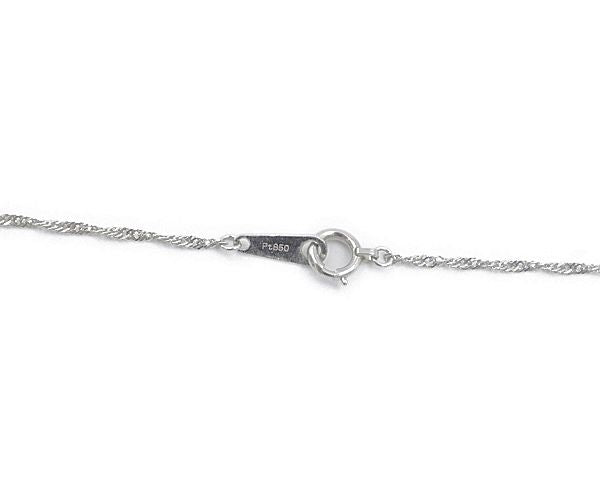 pt900 K18 ダイヤ0.05ct サファイヤ 0.52ct pt850 ネックレス 中古 1