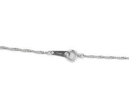pt900 K18 ダイヤ0.05ct サファイヤ 0.52ct pt850 ネックレス 中古 1