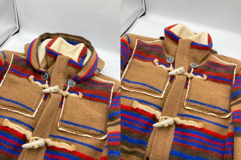 Bark バーク ウール混 ダッフルコート 中古 4