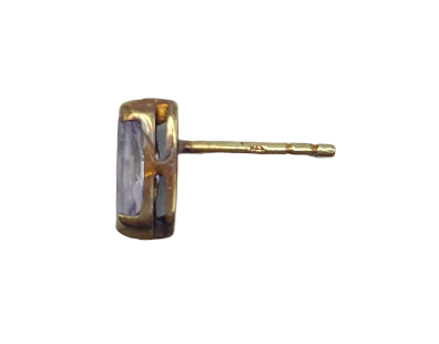 K9 紫石 ピアス 375 アクセサリー 両耳 ジュエリー レディース 中古 W４