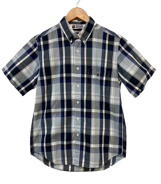 A BATHING APE ア ベイシング エイプ チェック柄 半袖シャツ 中古 4
