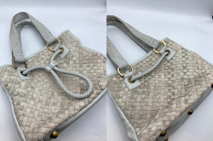 russet ラシット 編み込み レザー ハンドバッグ 中古 4