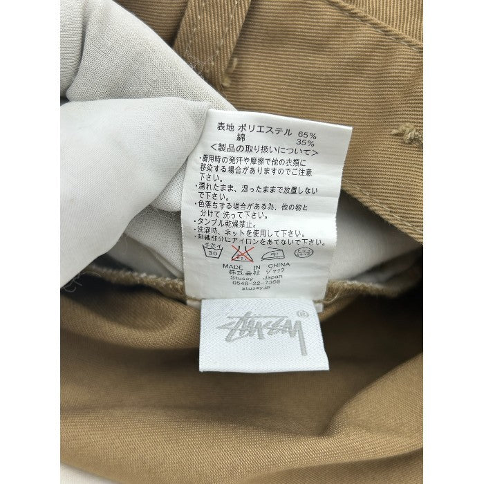 STUSSY ステューシー ストレート パンツ 34インチ ベージュ メンズ ボトムス カジュアル ズボン 中古 W４