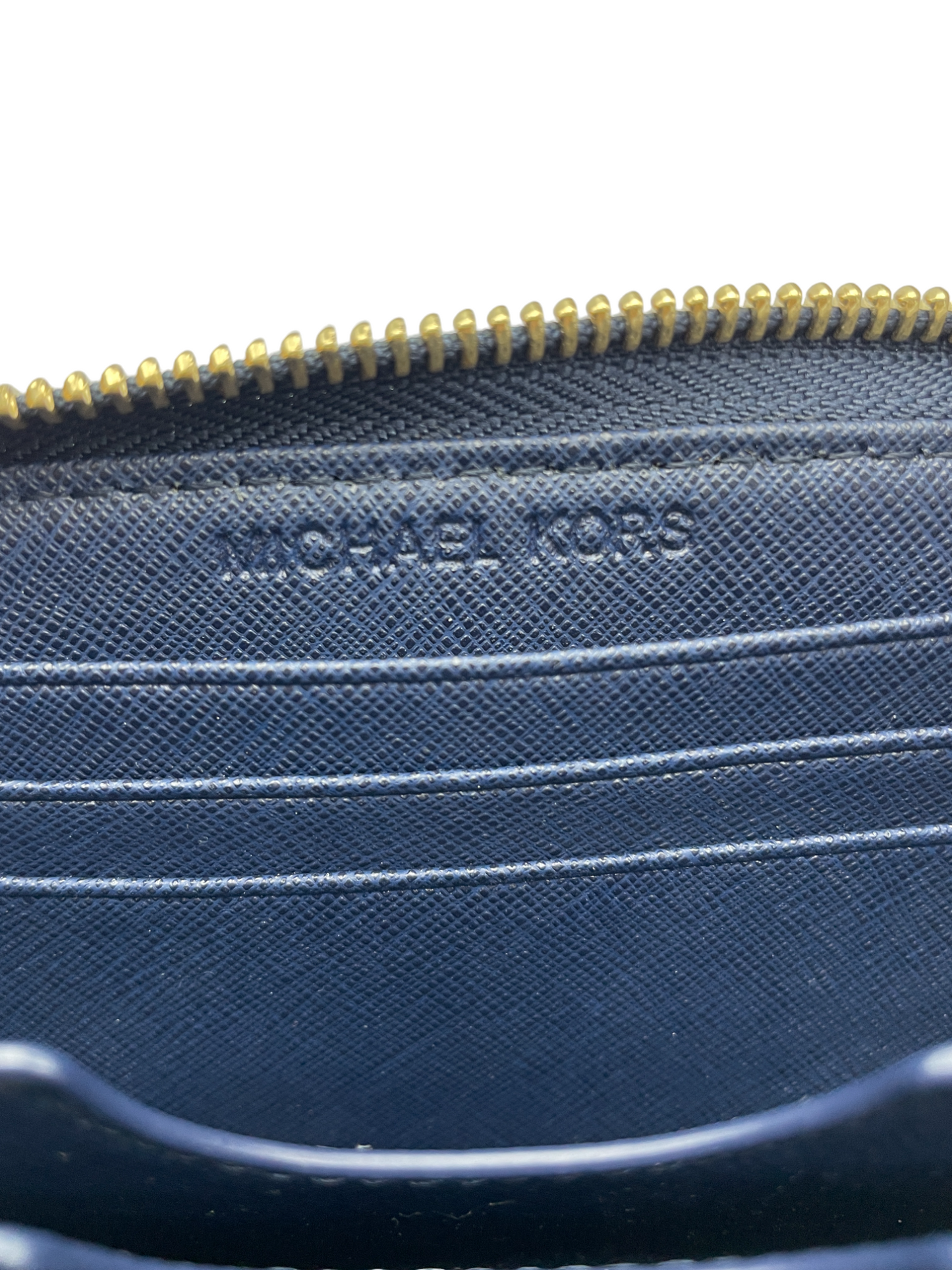 マイケルコース 幾何学模様 ラウンドファスナー 財布 中古 4