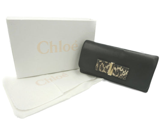 Chloe/クロエ リリィ レザー 二つ折り長財布 中古 1