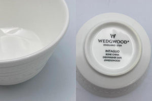 Wedgwood (ウェッジウッド) インタグリオ ペア ジャパニーズ ティーカップ&プチトレイ 中古 D4
