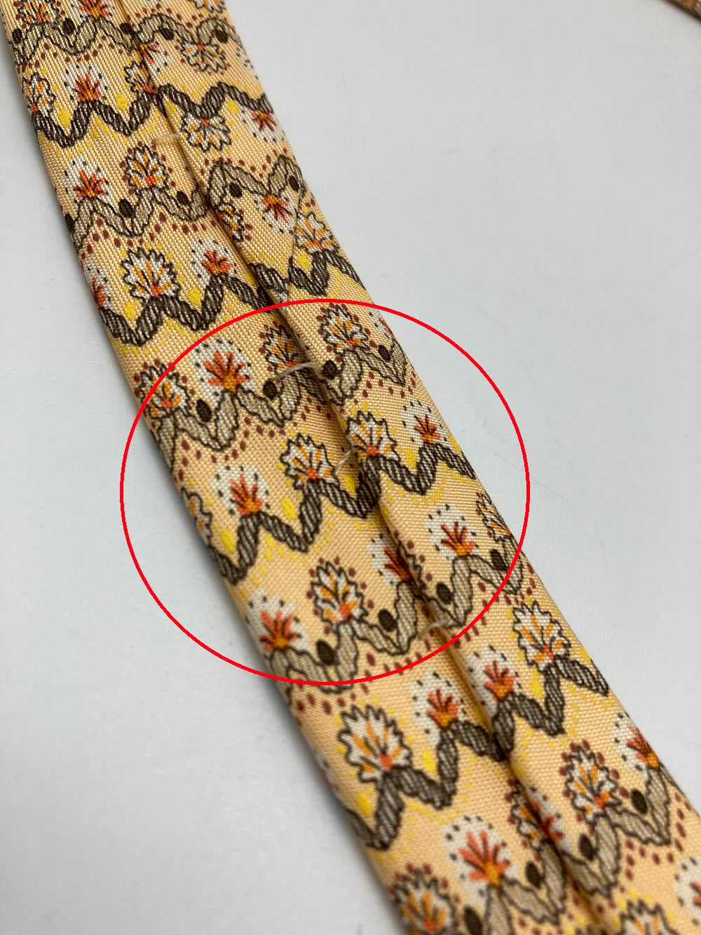 HERMES エルメス 花柄 シルクネクタイ 中古 4