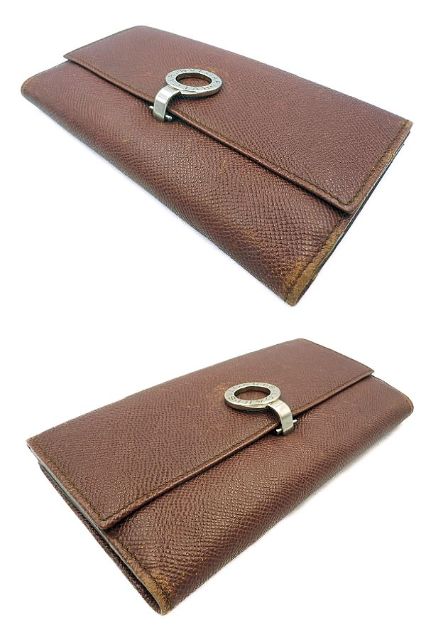 BVLGARI ブルガリ ビーゼロワン レザー 二つ折り長財布 中古 1