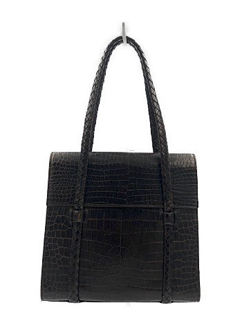 BALLY バリー クロコ型押し レザー ハンドバッグ 中古 1