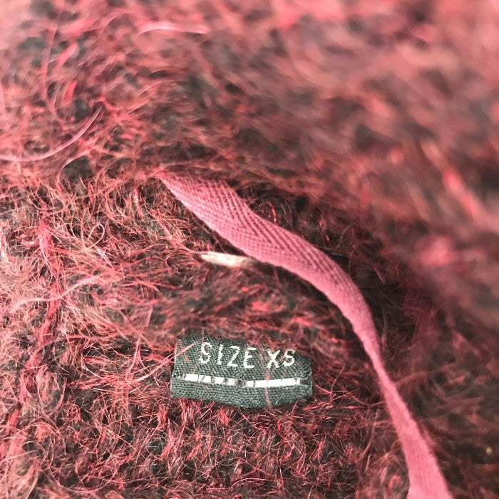 DIESEL ディーゼル フリンジ モヘヤニット チュニックワンピース レディース 秋冬 フリンジ モヘヤニット ダークレッド XS 中古 1