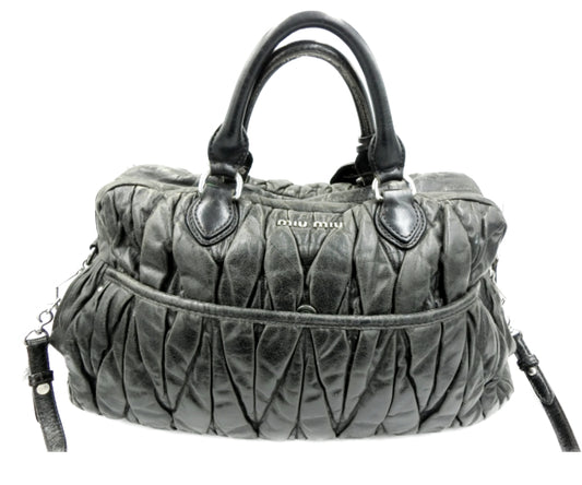 miu miu ミュウミュウ レザー ハンドバッグ 中古 1