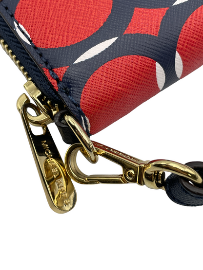 マイケルコース 幾何学模様 ラウンドファスナー 財布 中古 4