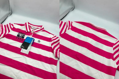 Munsingwear マンシングウェア ボーダー ポロシャツ レディース サイズL MGWLJA06SB 中古 D4