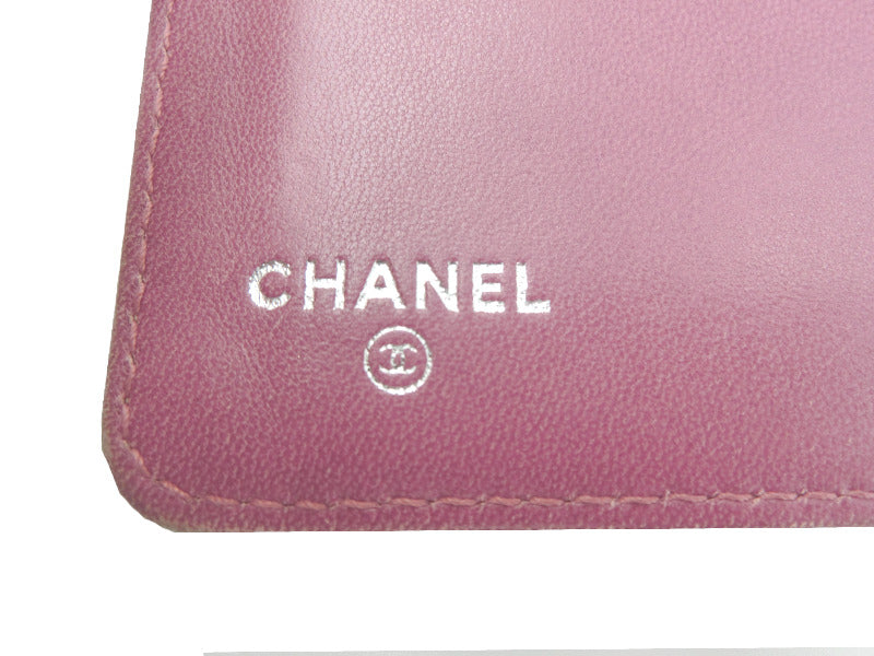 CHANEL/シャネル カメリア レザー 二つ折り財布 中古 1