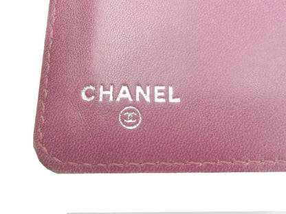 CHANEL/シャネル カメリア レザー 二つ折り財布 中古 1