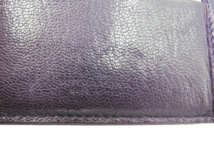 BOTTEGA VENETA/ボッテガヴェネタ イントレチャート レザー 二つ折り長財布 中古 1