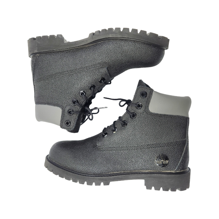 Timberland 6inch ワークブーツ ジュニア レディース WATERPROOF ブラック 24cm A1BA4 防水 レースアップ T1