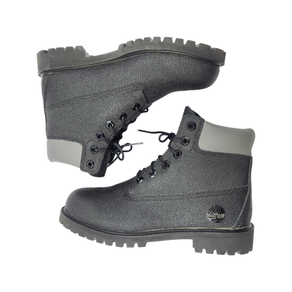 Timberland 6inch ワークブーツ ジュニア レディース WATERPROOF ブラック 24cm A1BA4 防水 レースアップ T1