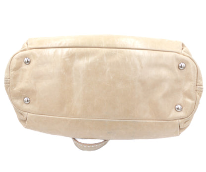 miu miu ミュウミュウ ハートチャーム レザー ハンドバッグ 中古 1